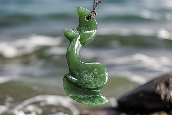 Whale carving Pounamu